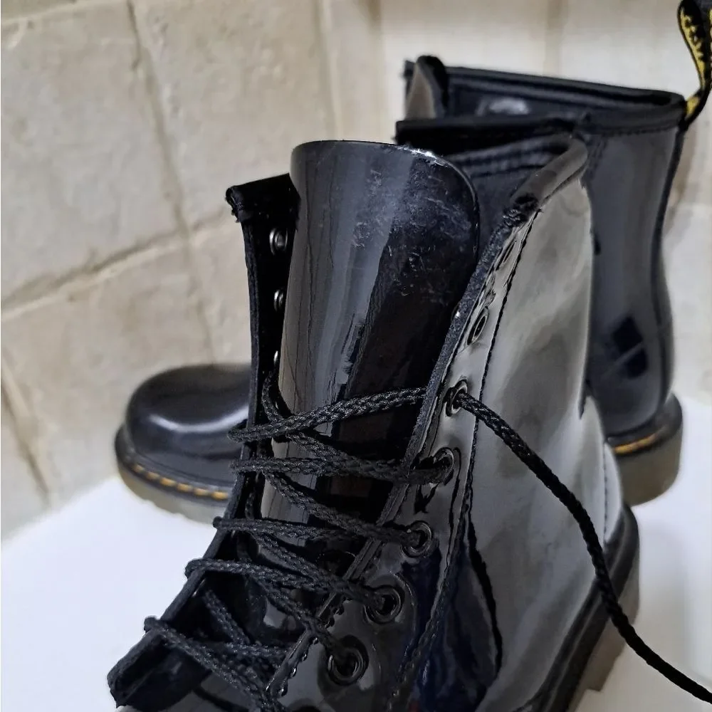 Dr. Martens 1460 J Black Lace Up Boots Size 5